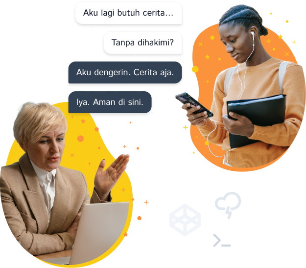 Jasa Curhat Illustration